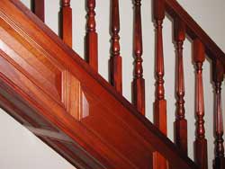 sapele spindles